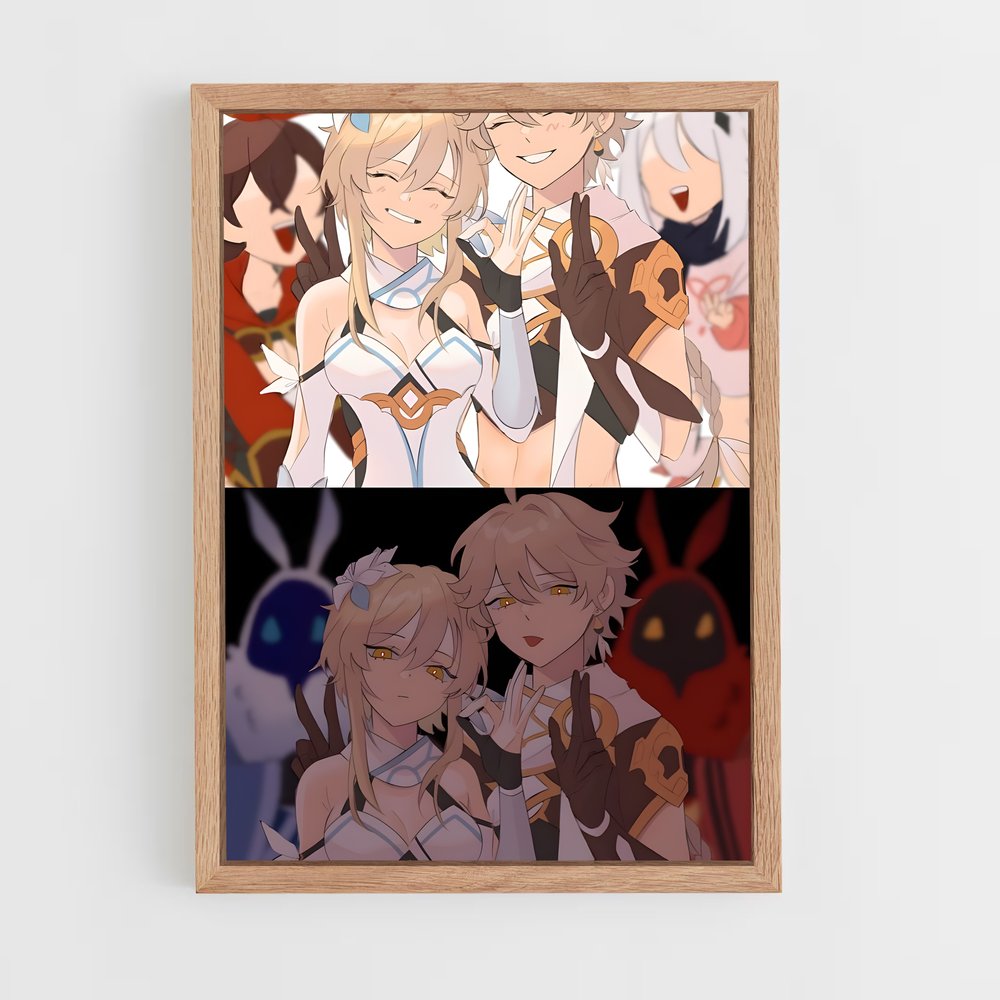 Poster Les Héros d'Inazuma – affiche Genshin impact (vue 4)